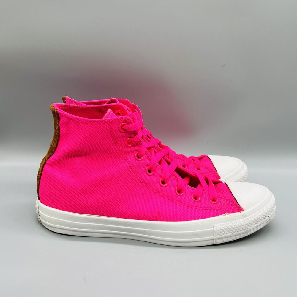 Converse Shoes Womens 11 Pink Canvas Chuck Taylor All Star 2 High Top Sneakers